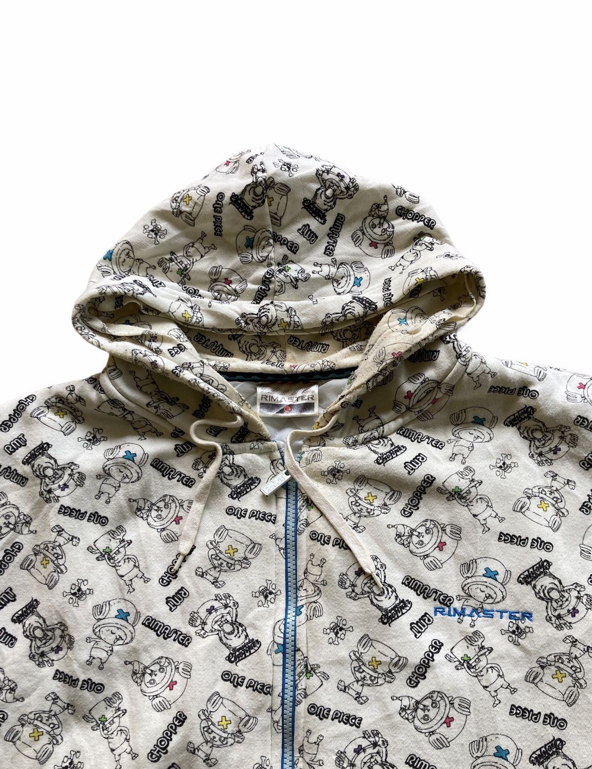 Japanese Brand ONE PIECE FULLPRINT RMT ZIPPER HOODIE Size US XXL / EU 58 / 5 - 3 Thumbnail