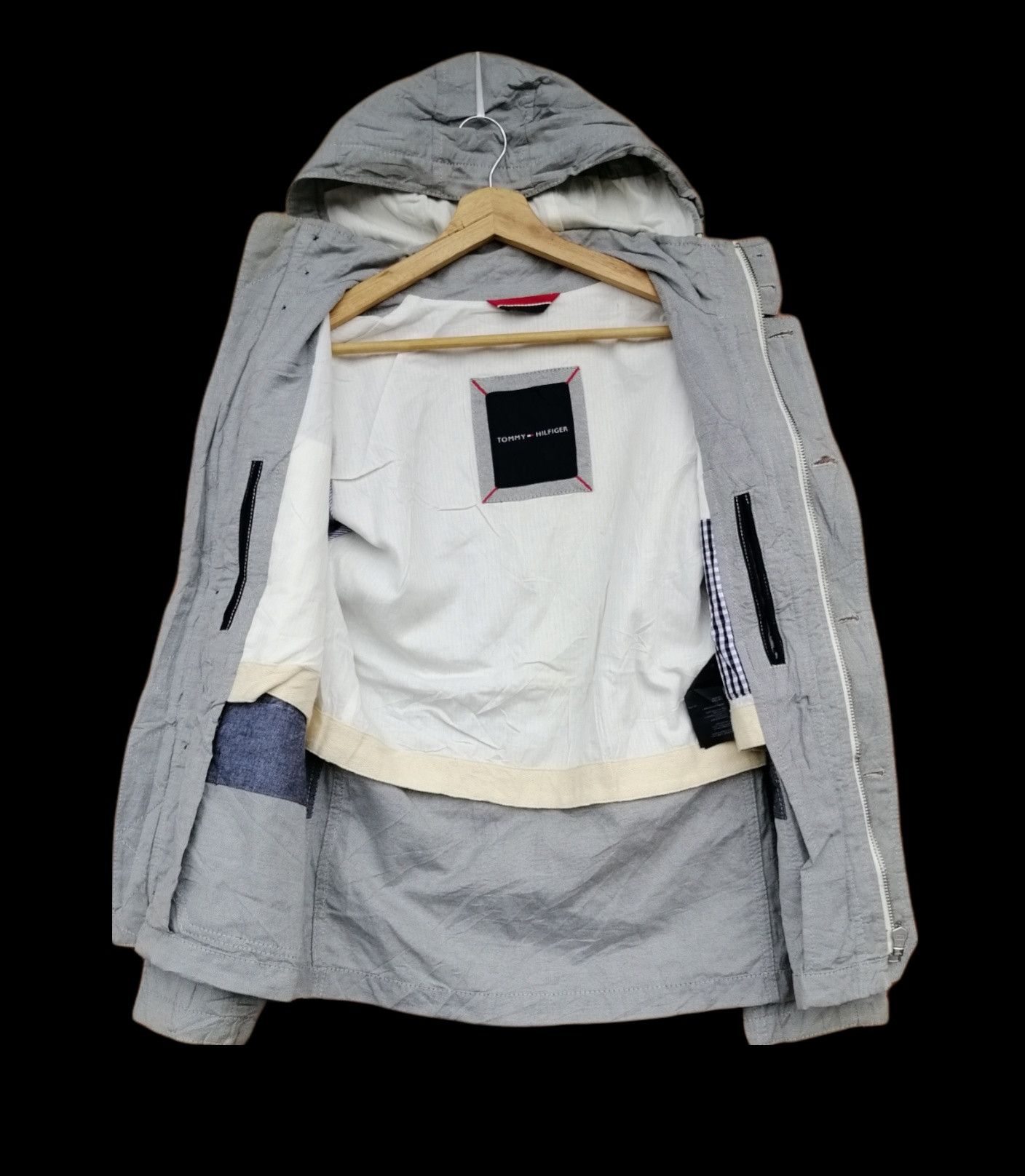 Tommy Hilfiger Vintage Tommy Hilfiger Cotton Metal Hoodie Jacket Size US S / EU 44-46 / 1 - 14 Thumbnail