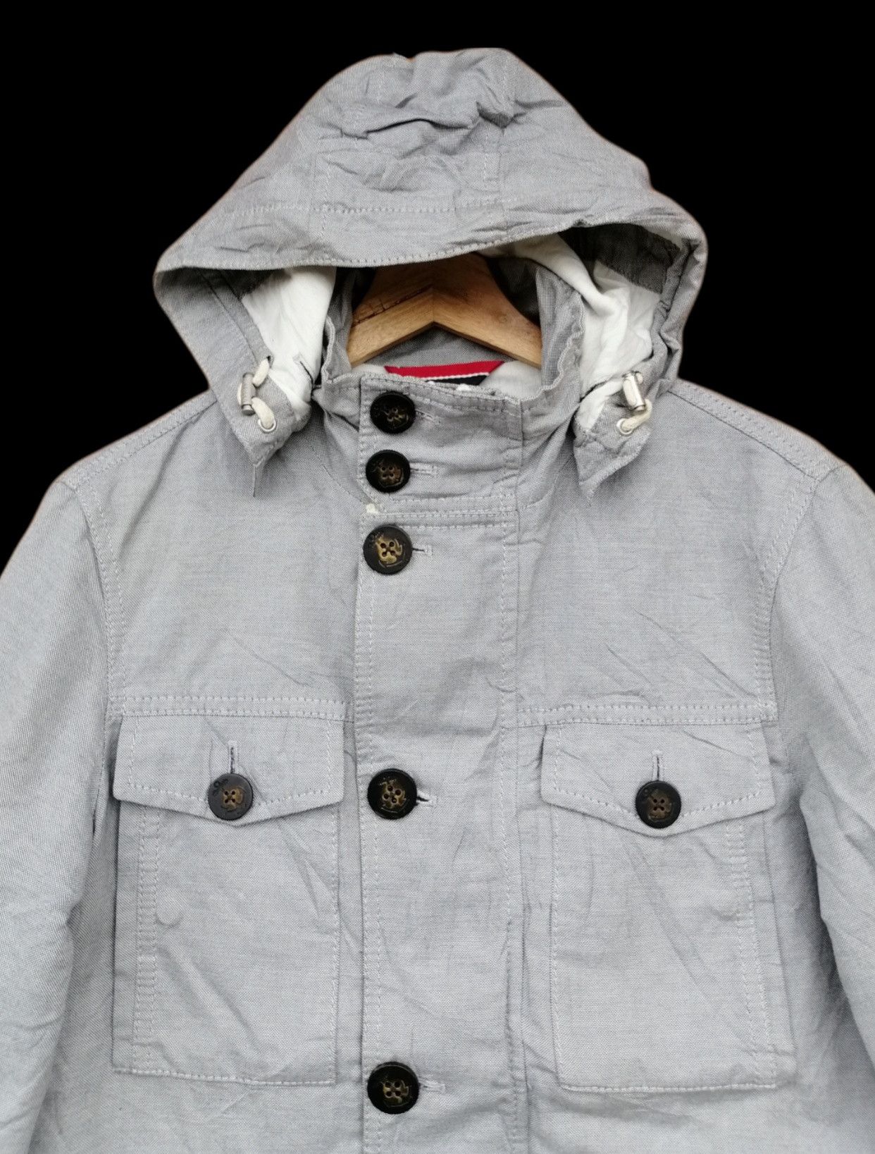 Tommy Hilfiger Vintage Tommy Hilfiger Cotton Metal Hoodie Jacket Size US S / EU 44-46 / 1 - 7 Thumbnail