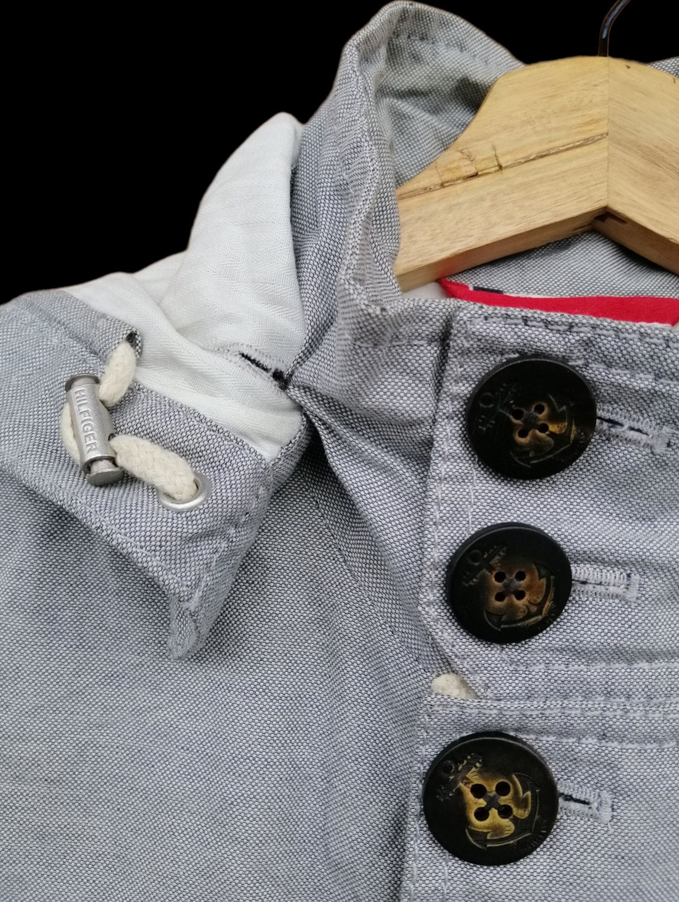 Tommy Hilfiger Vintage Tommy Hilfiger Cotton Metal Hoodie Jacket Size US S / EU 44-46 / 1 - 9 Thumbnail