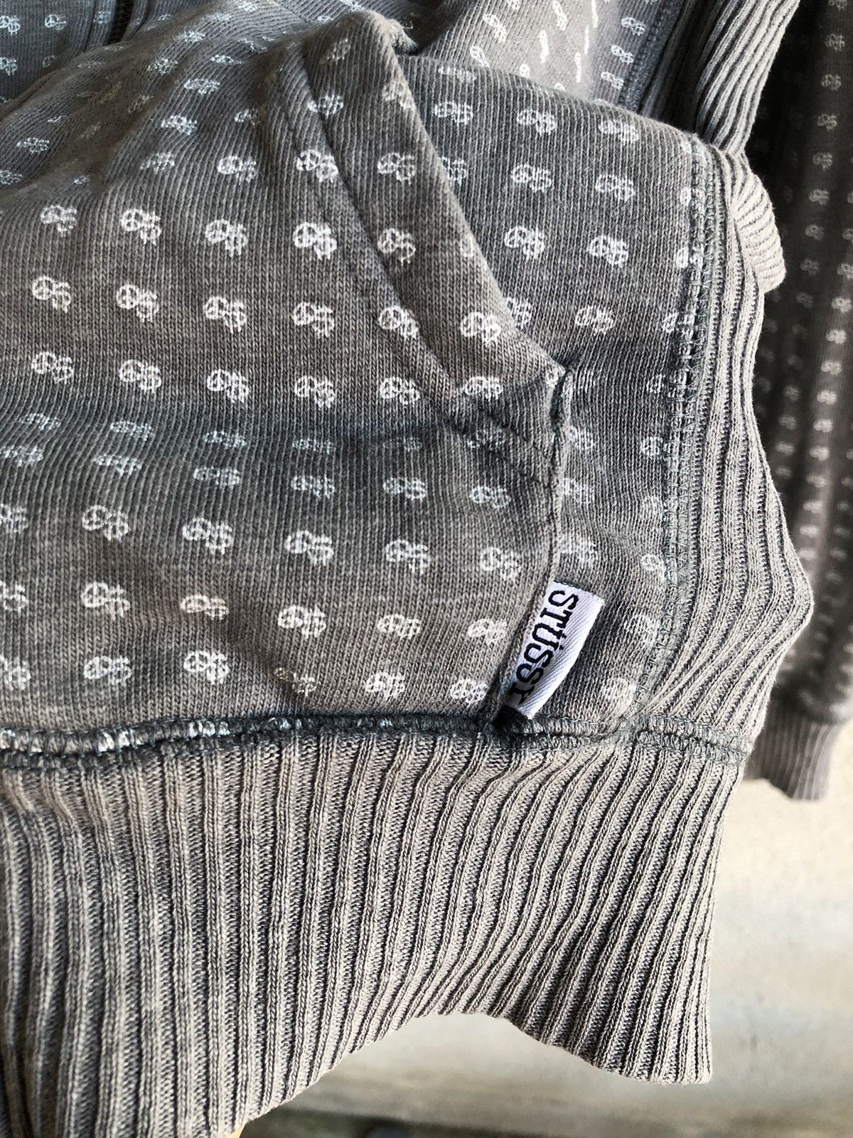 Stussy Vintage STUSSY Overprint zipper hoodie Size US S / EU 44-46 / 1 - 8 Thumbnail