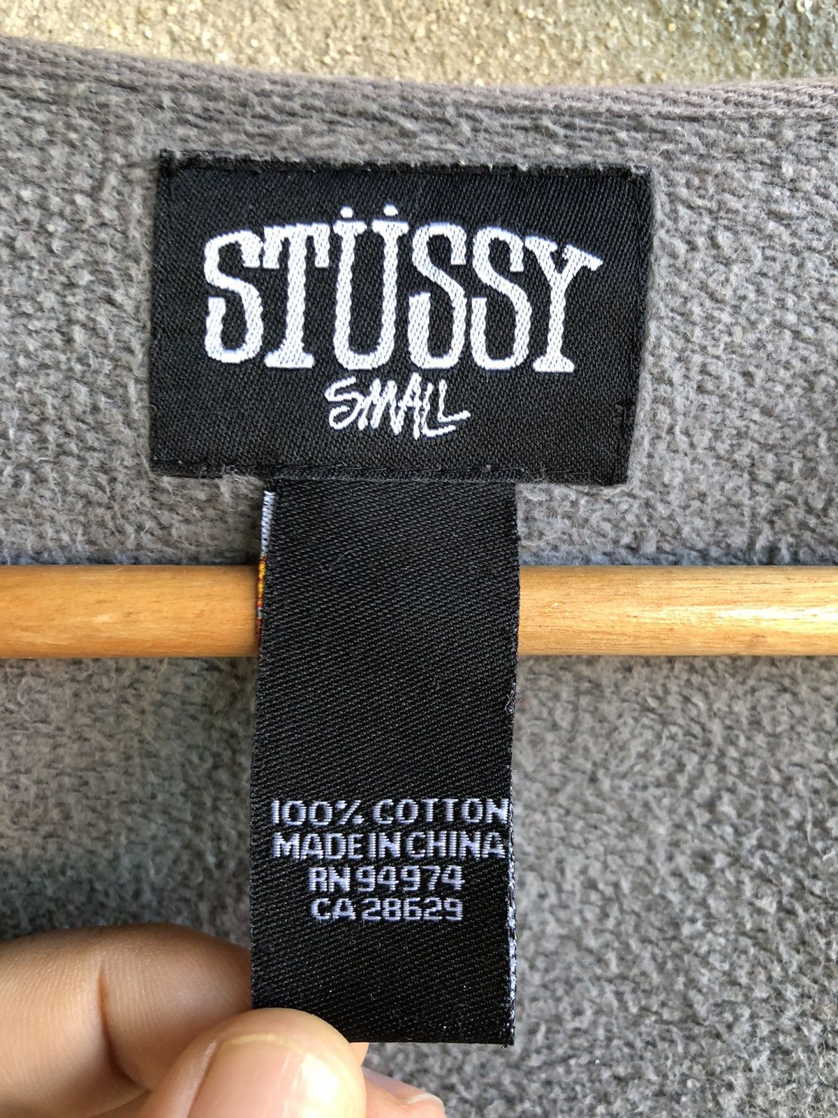 Stussy Vintage STUSSY Overprint zipper hoodie Size US S / EU 44-46 / 1 - 9 Thumbnail