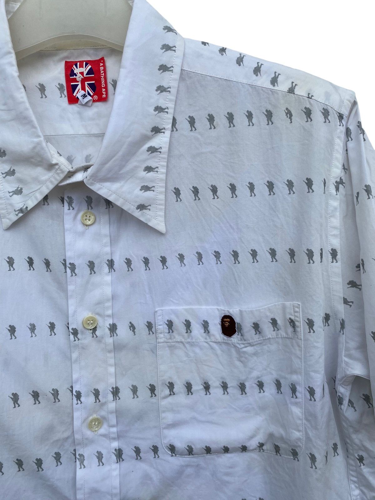 Bape A Bathing Ape Bape Foot Soldier Printed Shirt Size US M / EU 48-50 / 2 - 3 Thumbnail
