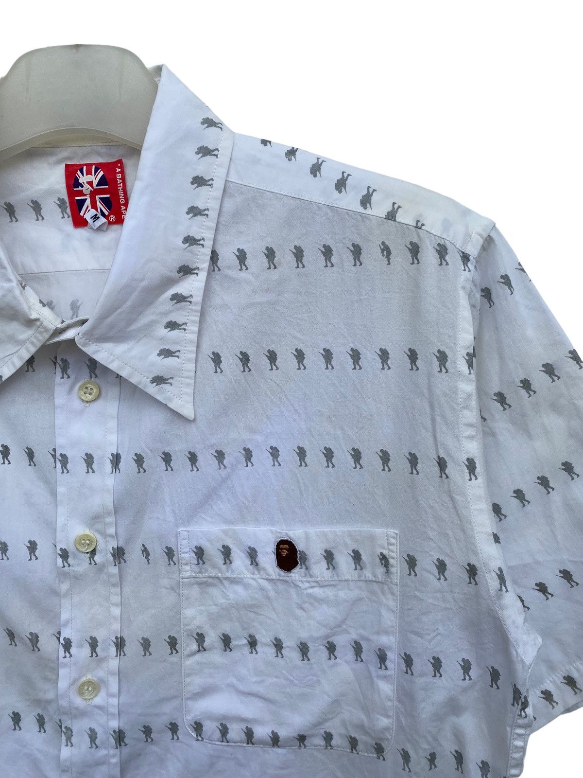Bape A Bathing Ape Bape Foot Soldier Printed Shirt Size US M / EU 48-50 / 2 - 5 Thumbnail