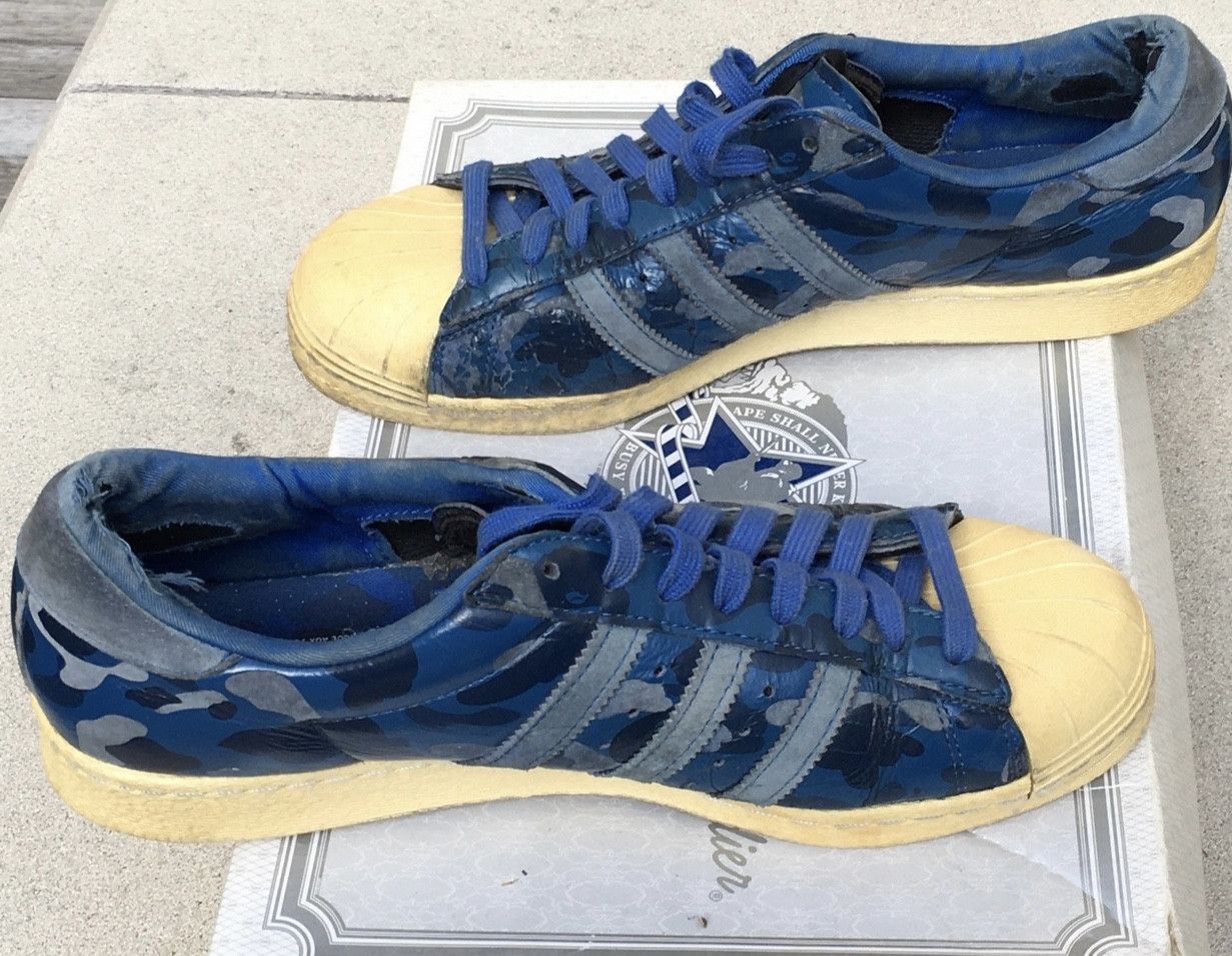 Adidas × Bape × Undefeated Bape Adidas camo low top Size US 9.5 / EU 42-43 - 3 Thumbnail