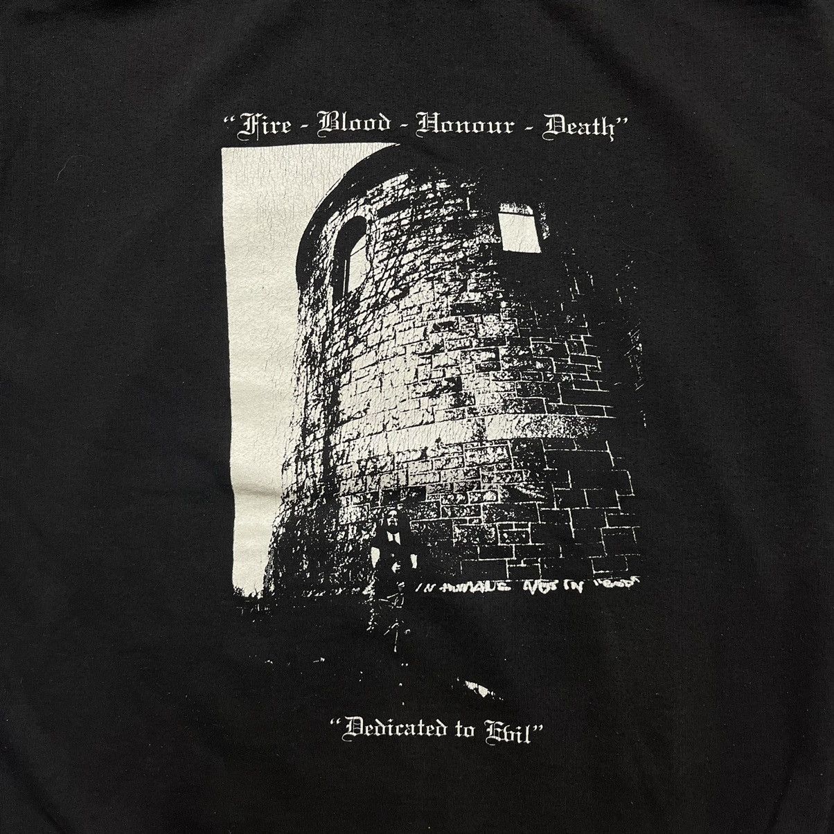 Band Tees VINTAGE 2003 NATEFROST DEDICATED TO EVIL BLACK METAL HOODIE Size US L / EU 52-54 / 3 - 4 Thumbnail