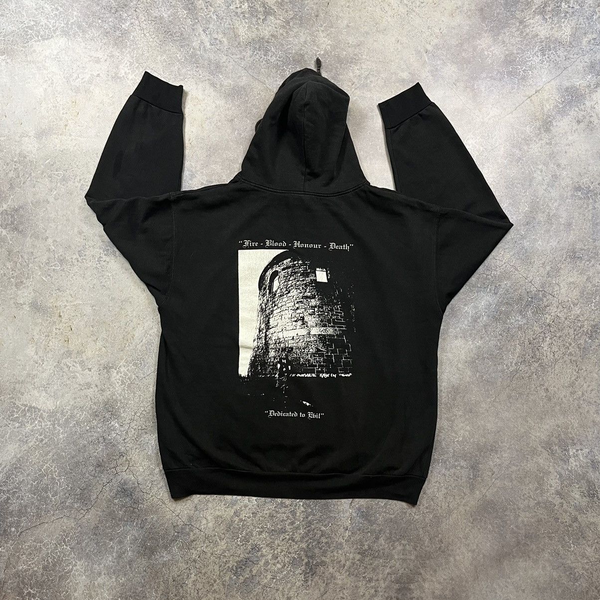 Band Tees VINTAGE 2003 NATEFROST DEDICATED TO EVIL BLACK METAL HOODIE Size US L / EU 52-54 / 3 - 2 Thumbnail