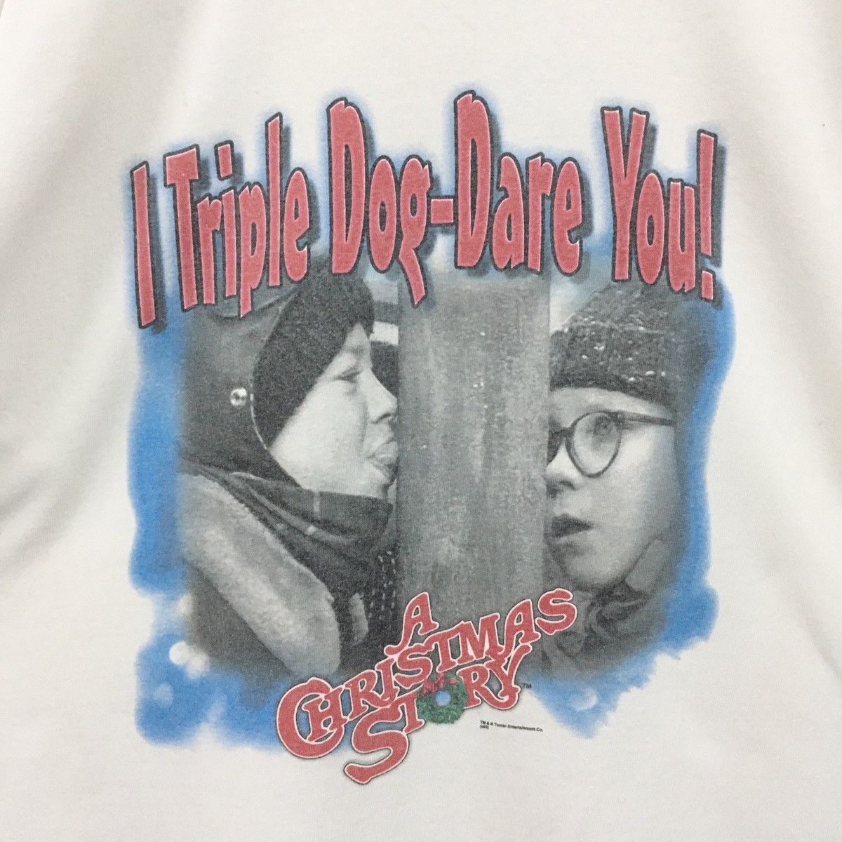 Vintage Rare Vintage Movie A Christmas Story I Triple Dog-Dare You! Size US L / EU 52-54 / 3 - 5 Thumbnail