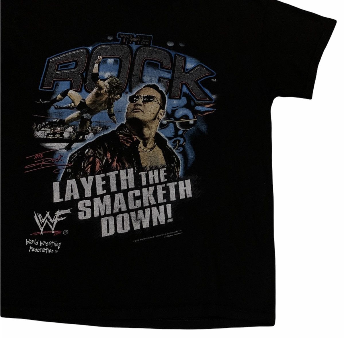 Vintage × WWF Rare Design Vintage Wrestling WWF The Rock T-shirt 2000s Size US M / EU 48-50 / 2 - 5 Thumbnail