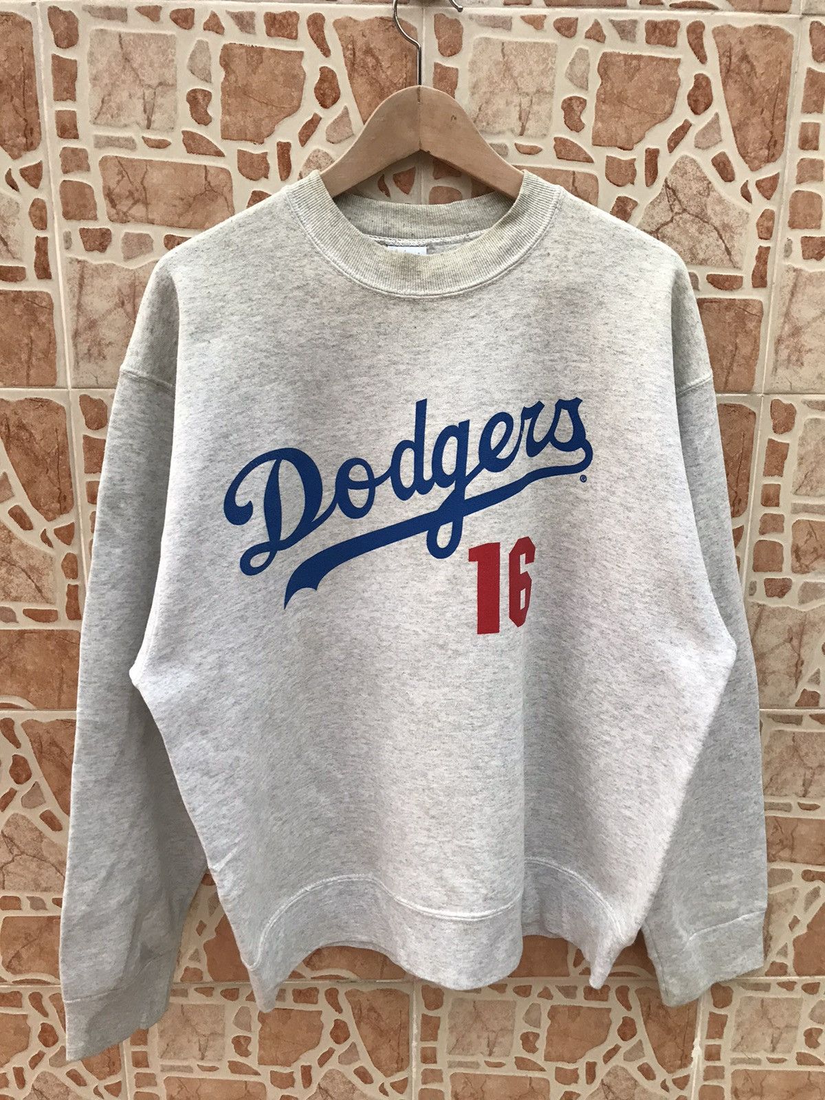 MLB × Vintage VINTAGE MLB DODGERS CREWNECK SWEATSHIRT MADE IN USA Size US L / EU 52-54 / 3 - 1 Thumbnail