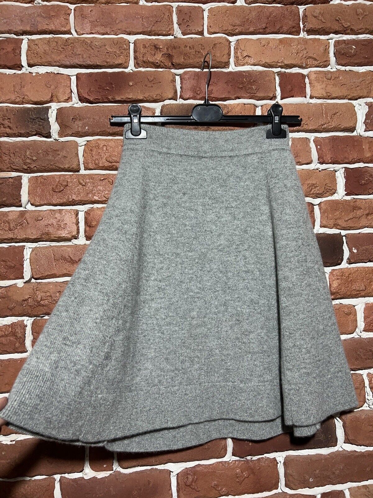 Iris von Arnim IRIS Von Arnim Cashmere Skirt Gray Size S Size 28" / US 6 / IT 42 - 1 Thumbnail