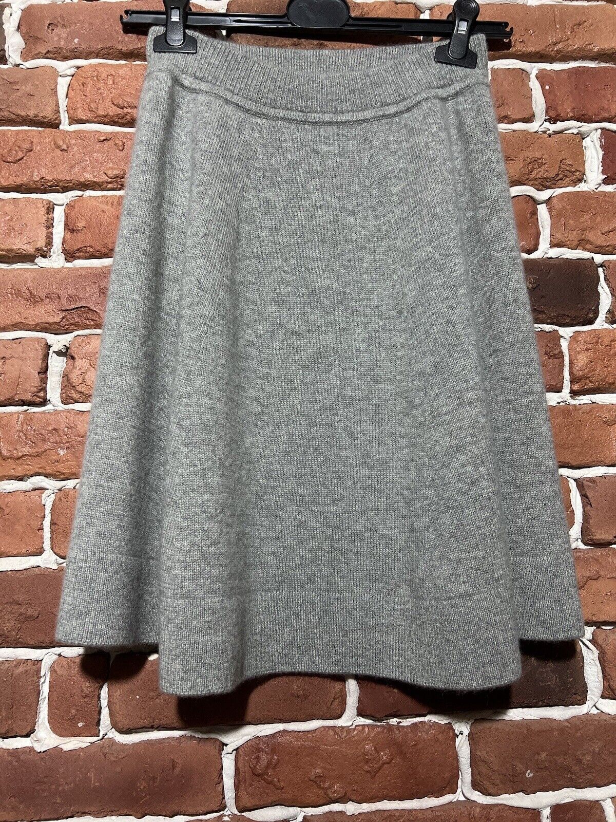 Iris von Arnim IRIS Von Arnim Cashmere Skirt Gray Size S Size 28" / US 6 / IT 42 - 2 Thumbnail