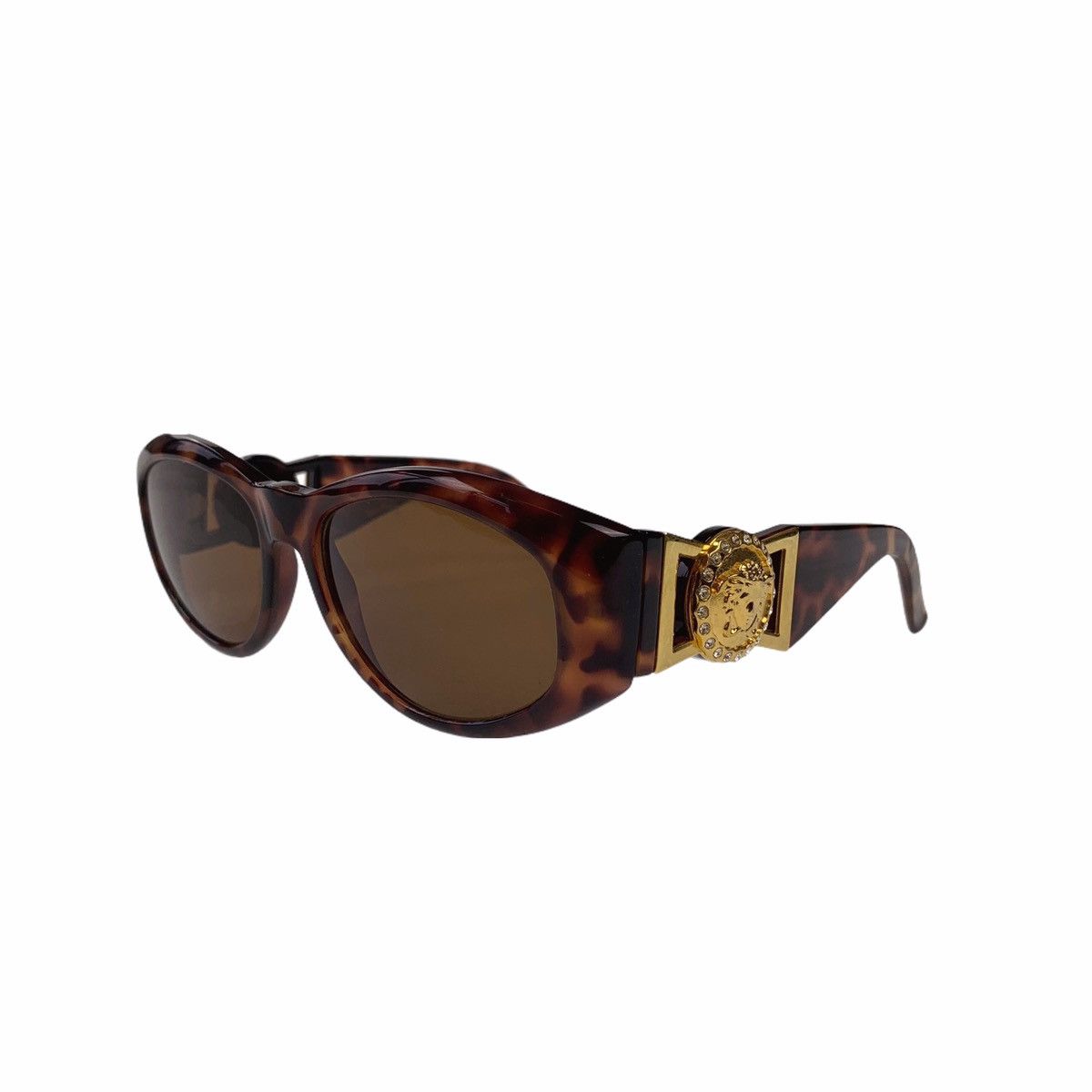 image of Versace Mod 424/c Sunglasses in Tortoise, Men's