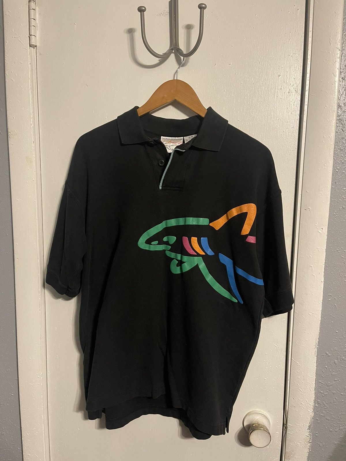 image of Vintage Greg Norman x Reebok Shirt in Black, Men's (Size Medium)