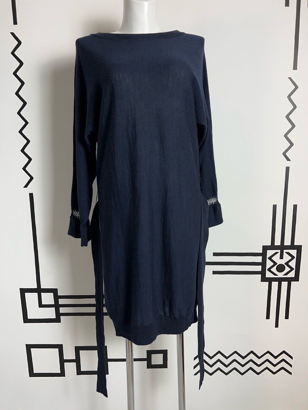 Zadig & Voltaire Zadig Voltaire Merino Wool Dress Blue Size L Size L / US 10 / IT 46 - 4 Thumbnail