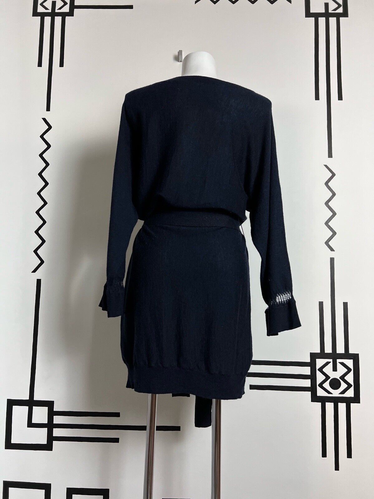Zadig & Voltaire Zadig Voltaire Merino Wool Dress Blue Size L Size L / US 10 / IT 46 - 3 Thumbnail