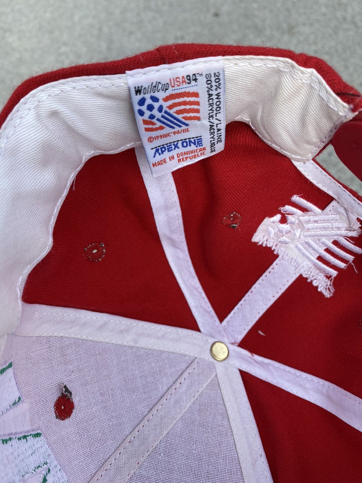 Vintage Vintage 1994 Italy World Cup Apex One Hat Size ONE SIZE - 5 Thumbnail
