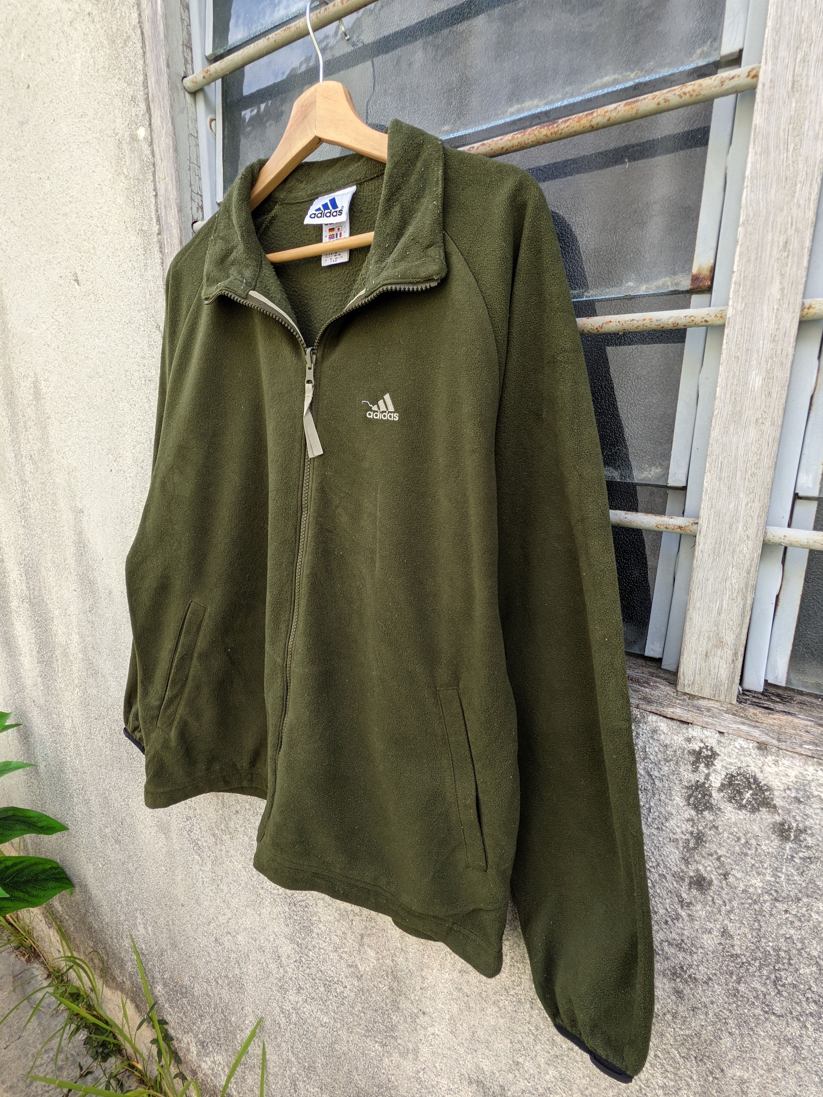 Adidas Adidas olive green fleece Size US M / EU 48-50 / 2 - 3 Thumbnail