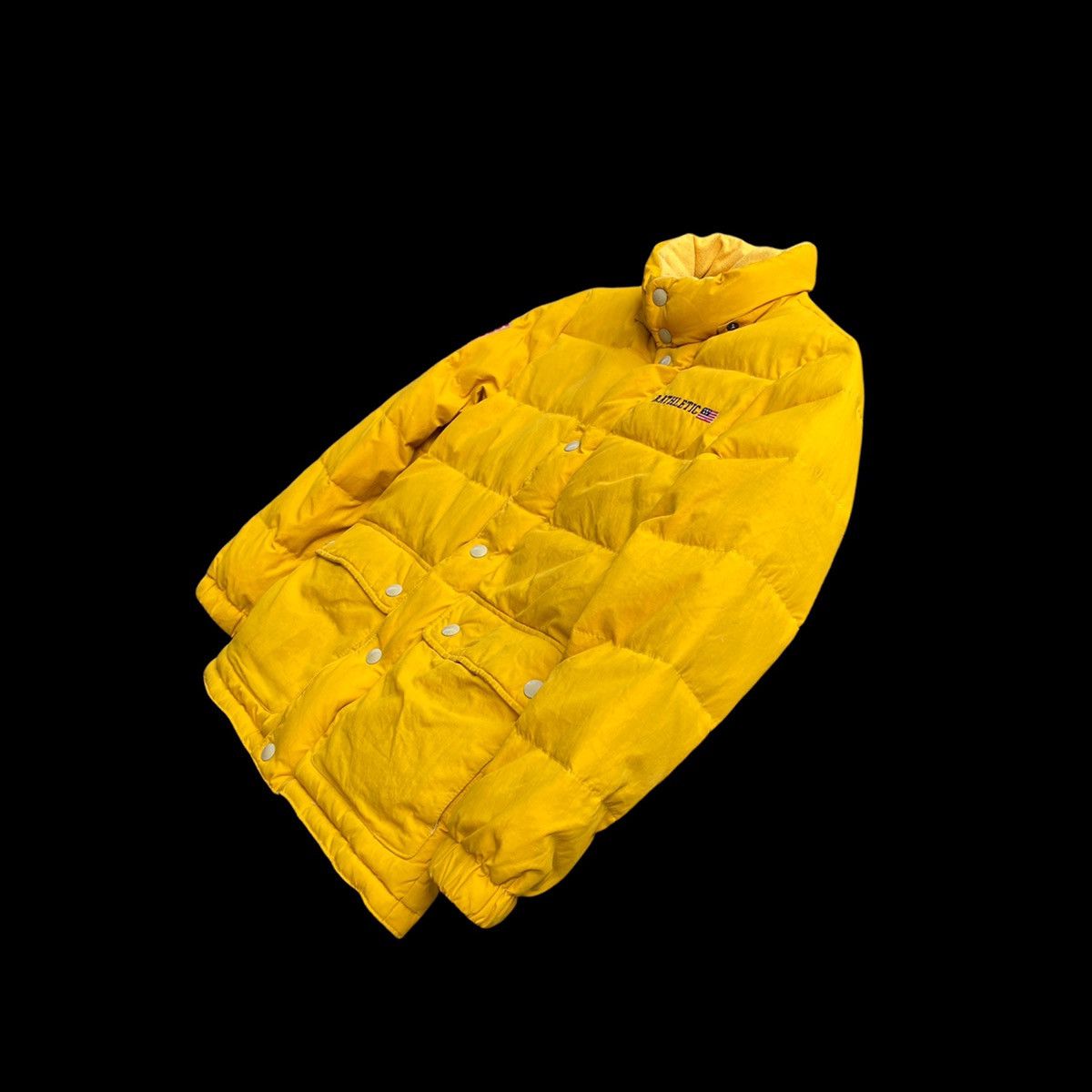 Japanese Brand × Russell Athletic ALL STAR BASEBALL TEAM DISTRESSED YELLOW PUFFER JACKET Size US M / EU 48-50 / 2 - 5 Thumbnail