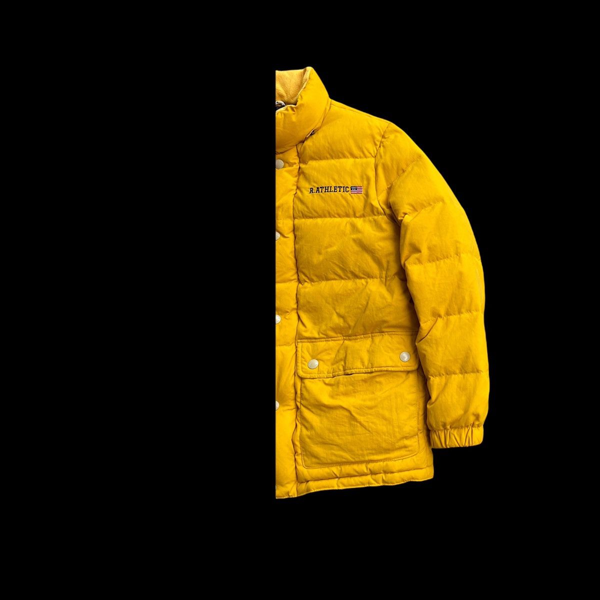 Japanese Brand × Russell Athletic ALL STAR BASEBALL TEAM DISTRESSED YELLOW PUFFER JACKET Size US M / EU 48-50 / 2 - 7 Thumbnail