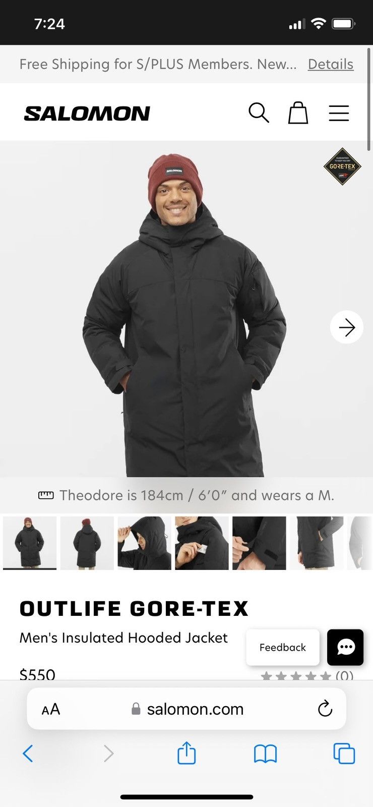 Salomon Salomon Outlife Goretex Insulated Jacket Size US M / EU 48-50 / 2 - 2 Thumbnail