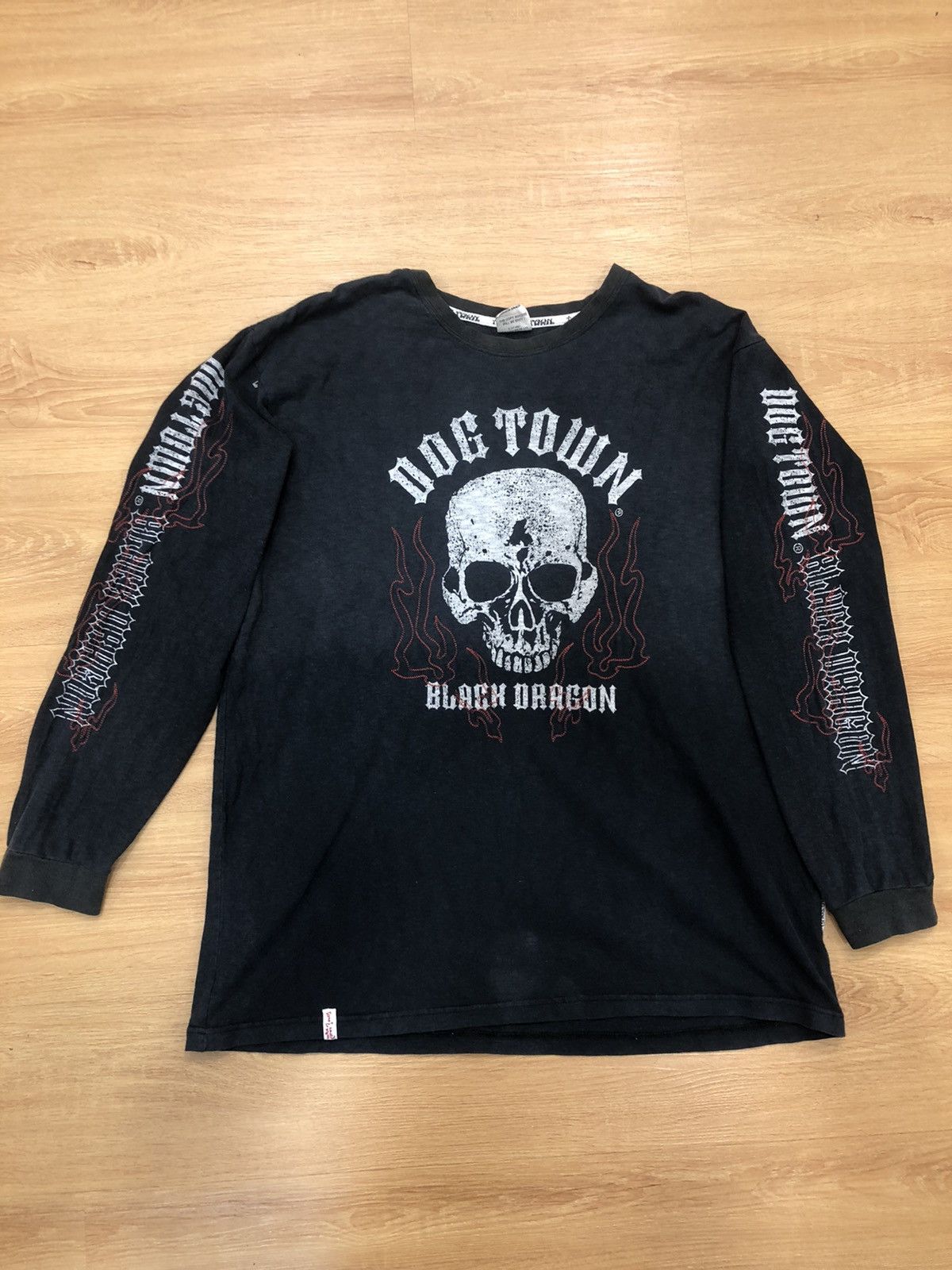 Dogtown Vintage Dogtown Black Dragon back printed punk hip hop style Size US XL / EU 56 / 4 - 1 Thumbnail