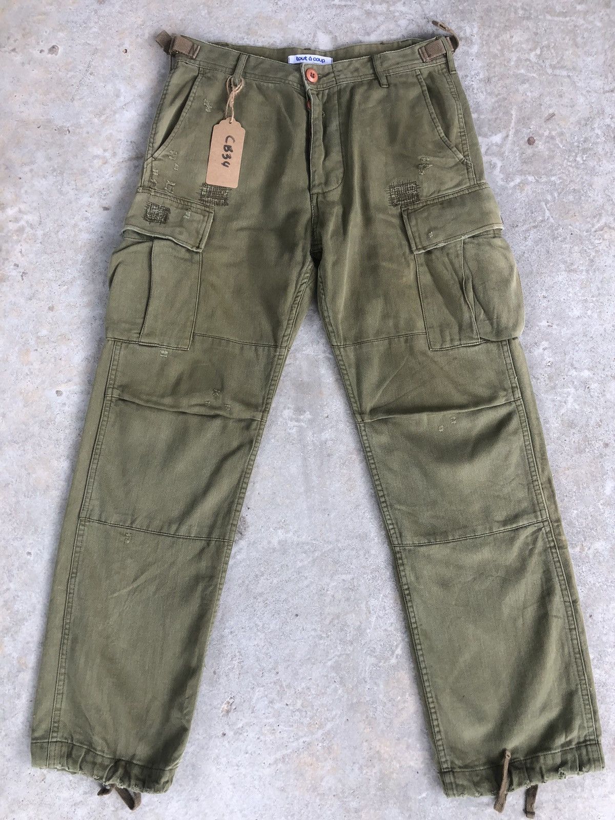 Japanese Brand tout a coup cargo pants tactical multipocket bondage