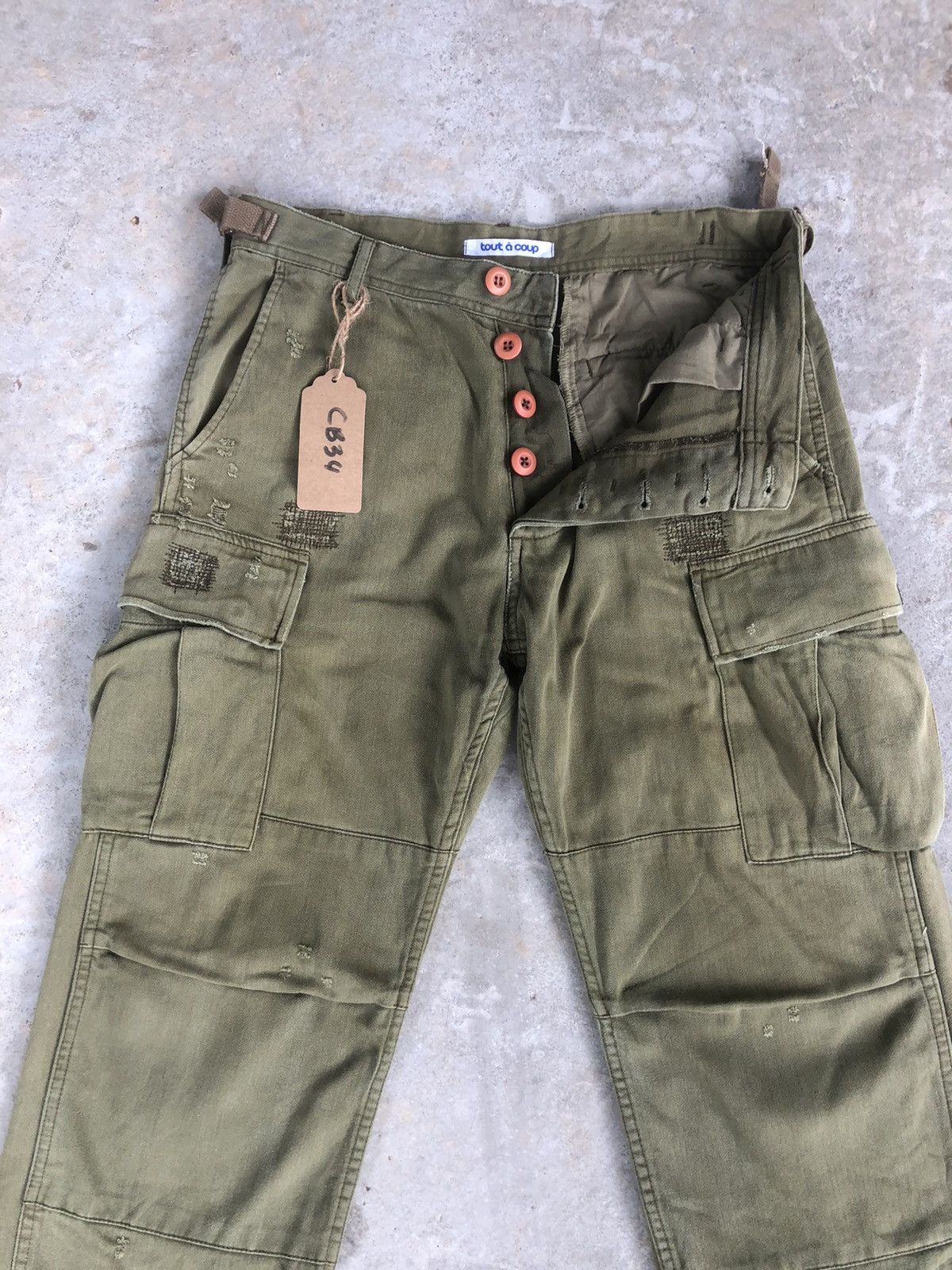 Japanese Brand Tout a coup cargo pants tactical multipocket bondage Size US 30 / EU 46 - 3 Thumbnail