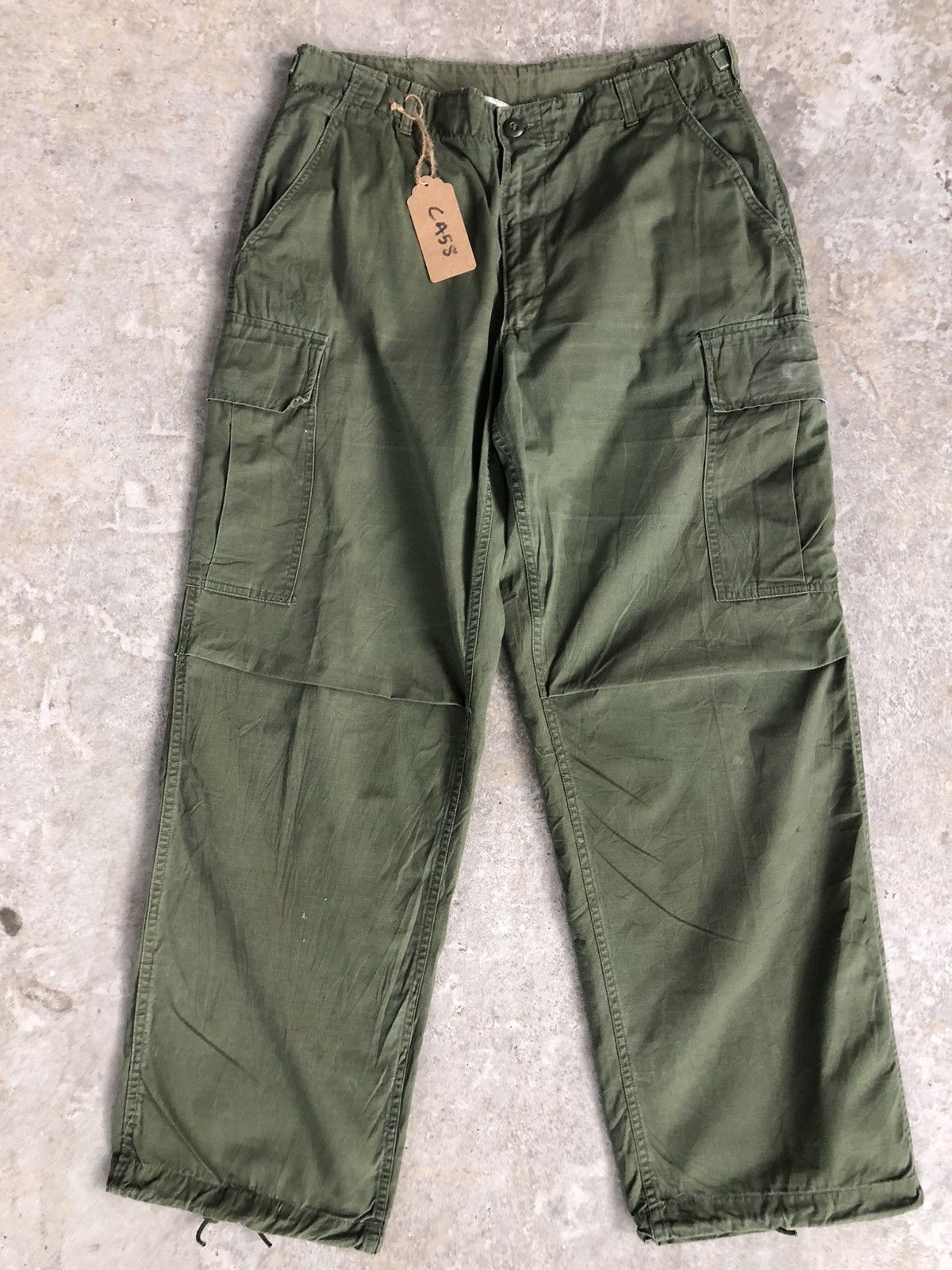 Vintage Army OG 107 Cargo Pants Green