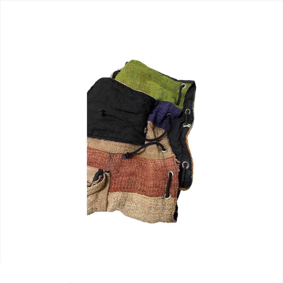 Vintage SUPER RARE TRASHED PATCHWORK OF SACKS BAG PACK Size ONE SIZE - 7 Thumbnail