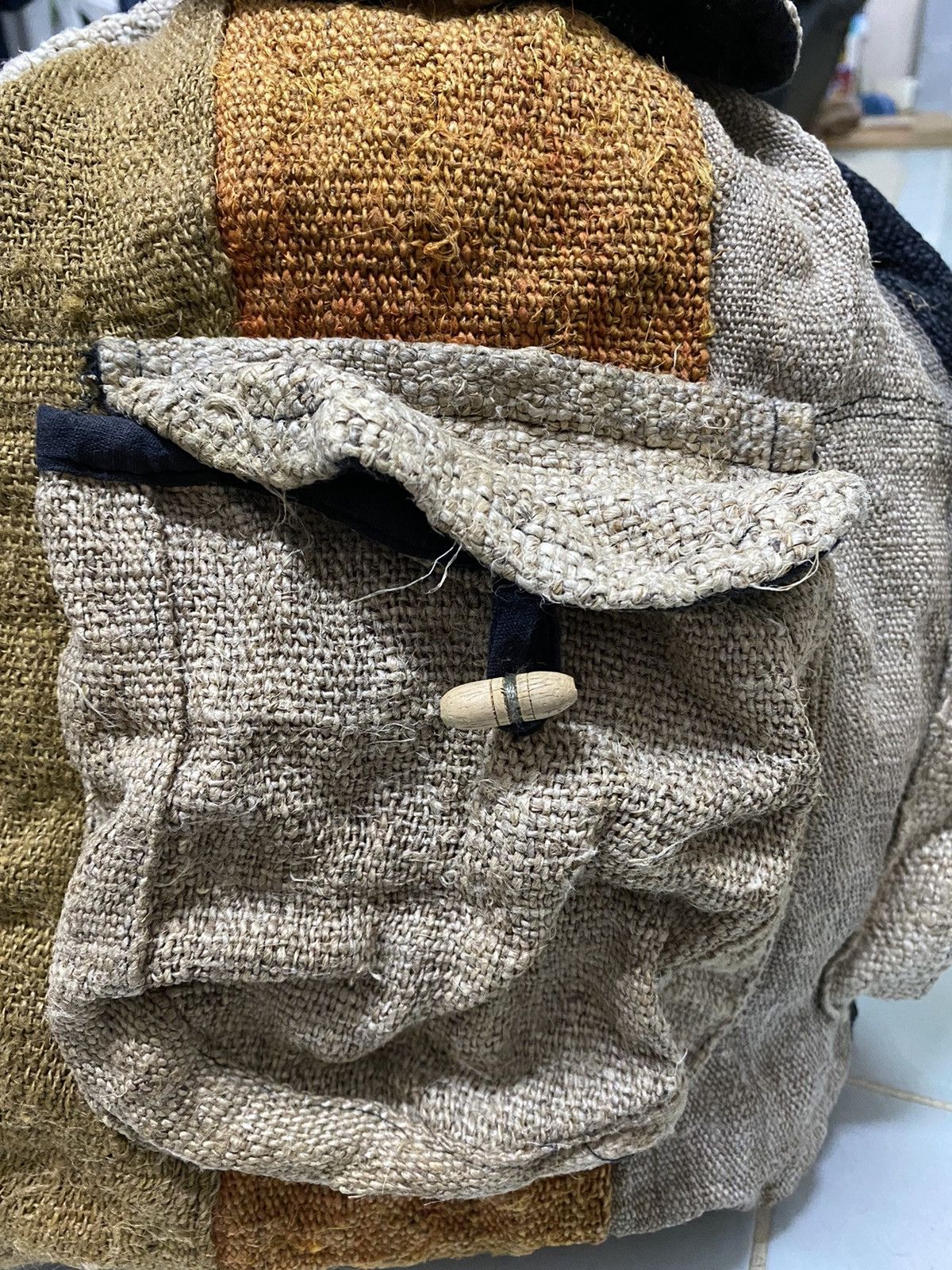 Vintage SUPER RARE TRASHED PATCHWORK OF SACKS BAG PACK Size ONE SIZE - 9 Thumbnail