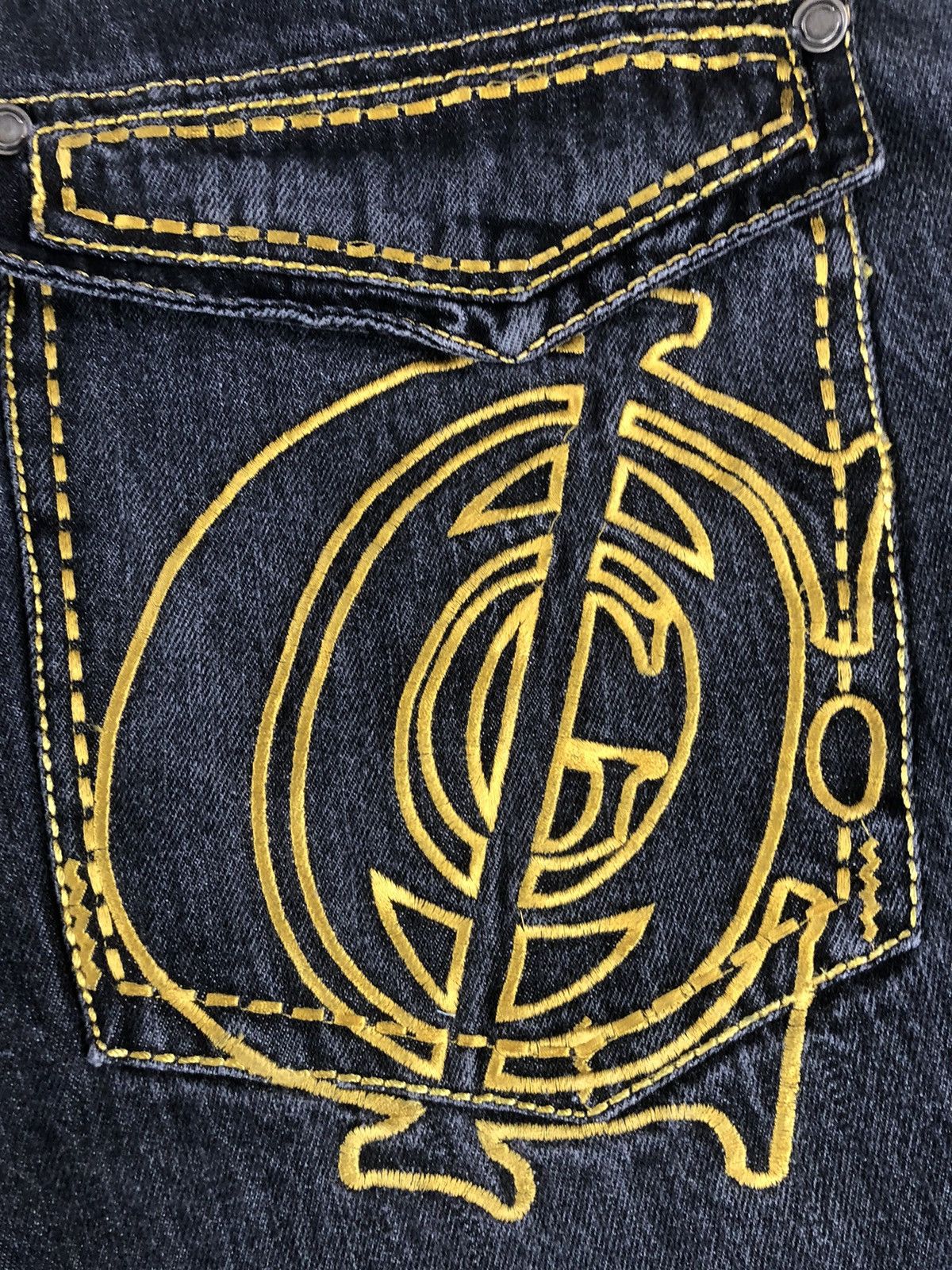 Coogi Coogi Embroidered Jeans Baggy Jeans Hip Hop Distressed Jeans Size US 35 - 13 Thumbnail