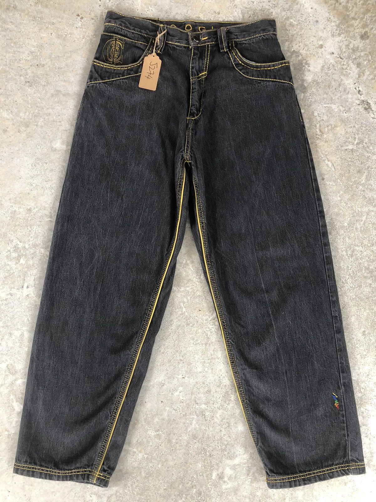 Coogi Coogi Embroidered Jeans Baggy Jeans Hip Hop Distressed Jeans Size US 35 - 2 Thumbnail