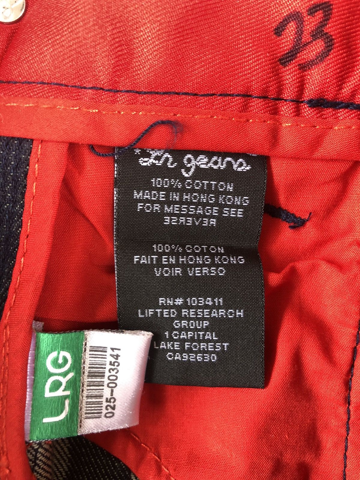 LRG Japanese lrg Fullprint Embroidered Jeans Size US 35 - 14 Thumbnail