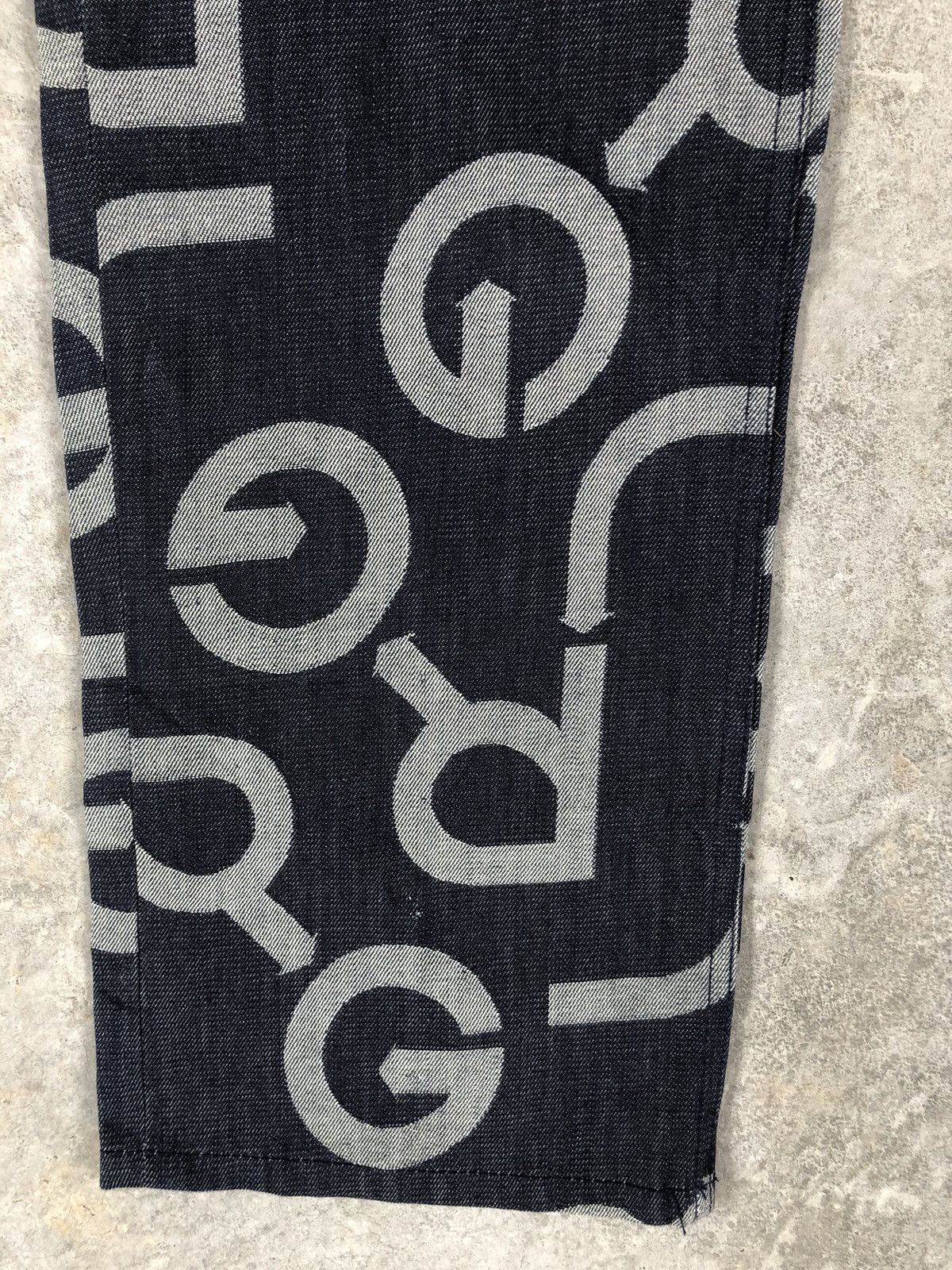 LRG Japanese lrg Fullprint Embroidered Jeans Size US 35 - 6 Thumbnail