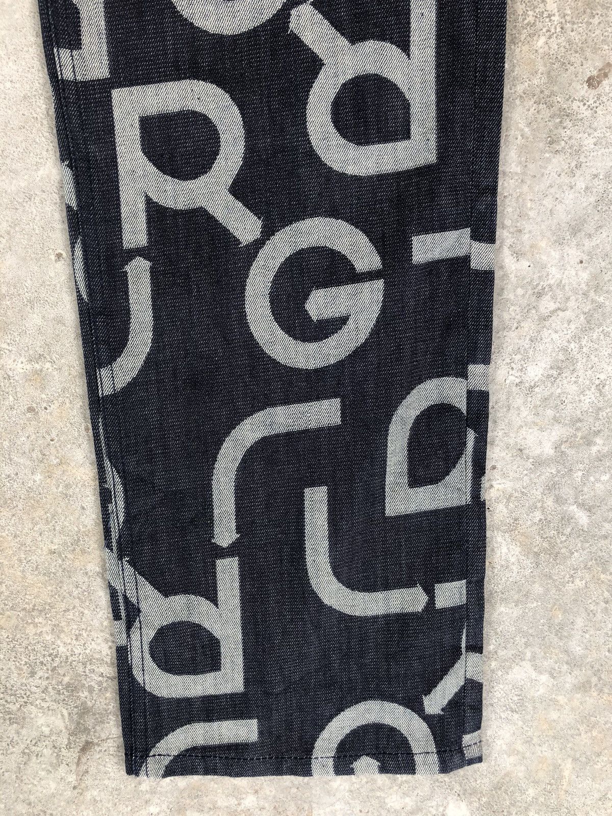 LRG Japanese lrg Fullprint Embroidered Jeans Size US 35 - 7 Thumbnail