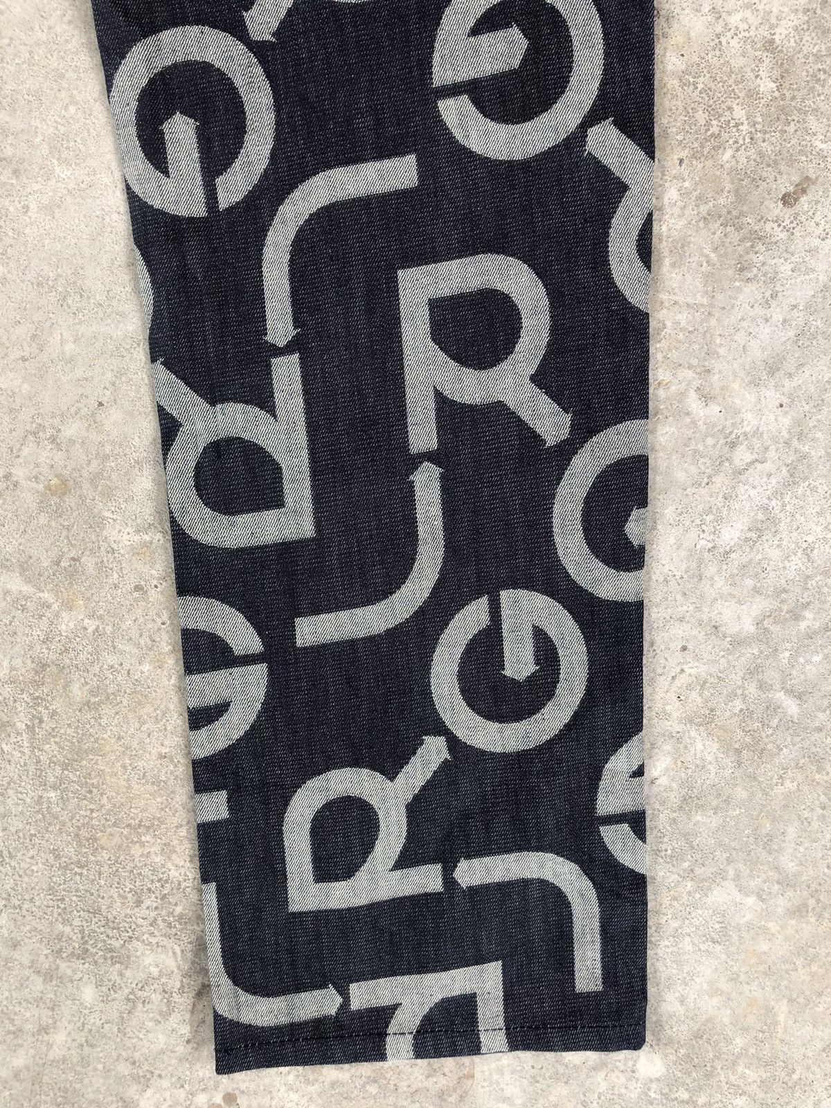 LRG Japanese lrg Fullprint Embroidered Jeans Size US 35 - 12 Thumbnail