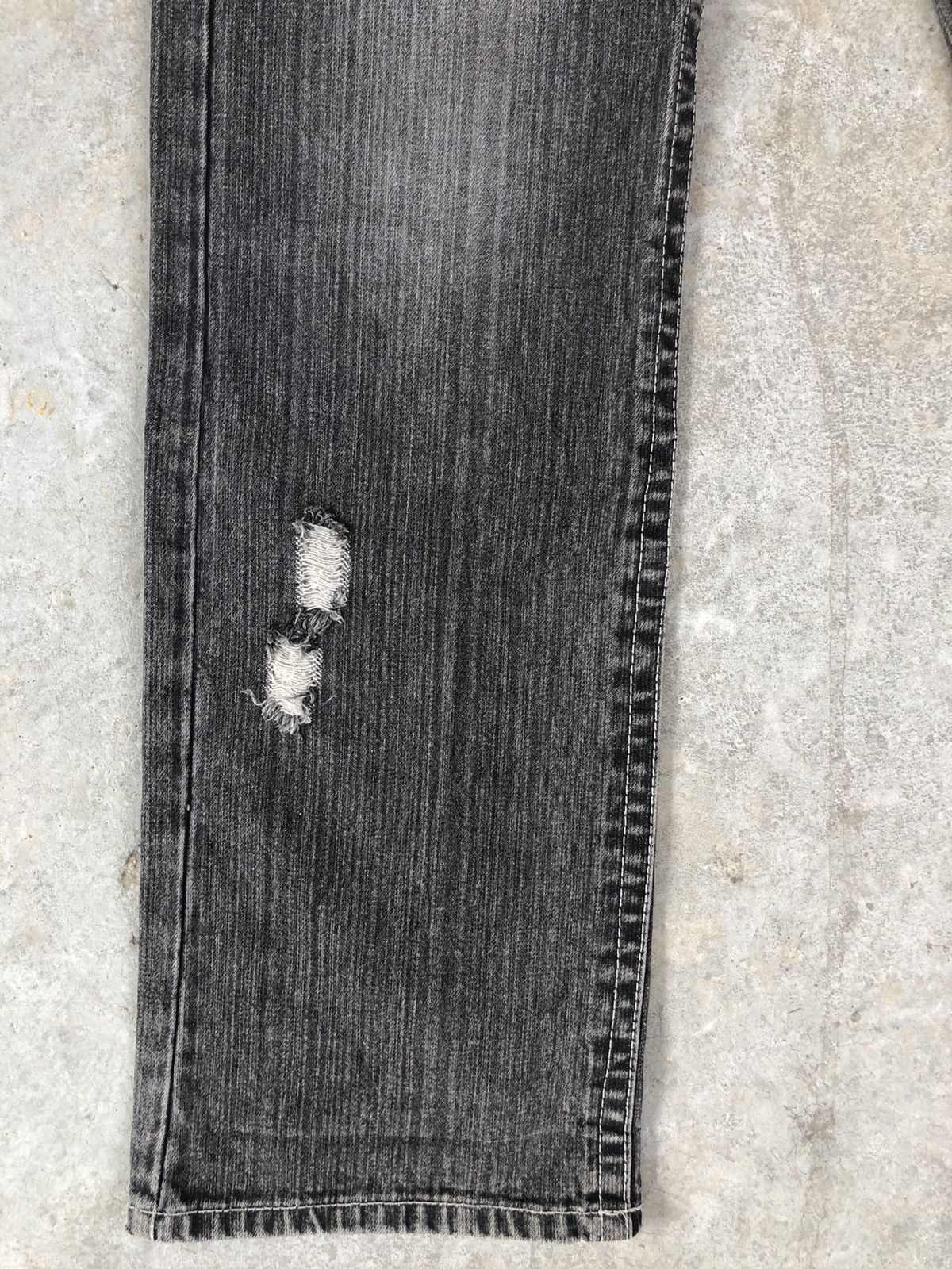 Japanese Brand Japanese Daily Topics Spellout Distressed Jeans Straight Cut Size US 32 / EU 48 - 6 Thumbnail