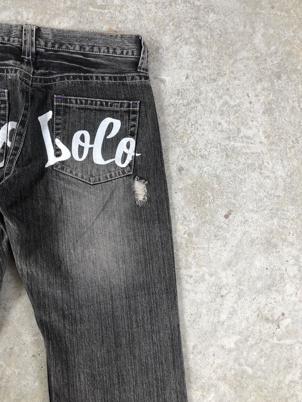Japanese Brand Japanese Daily Topics Spellout Distressed Jeans Straight Cut Size US 32 / EU 48 - 10 Thumbnail