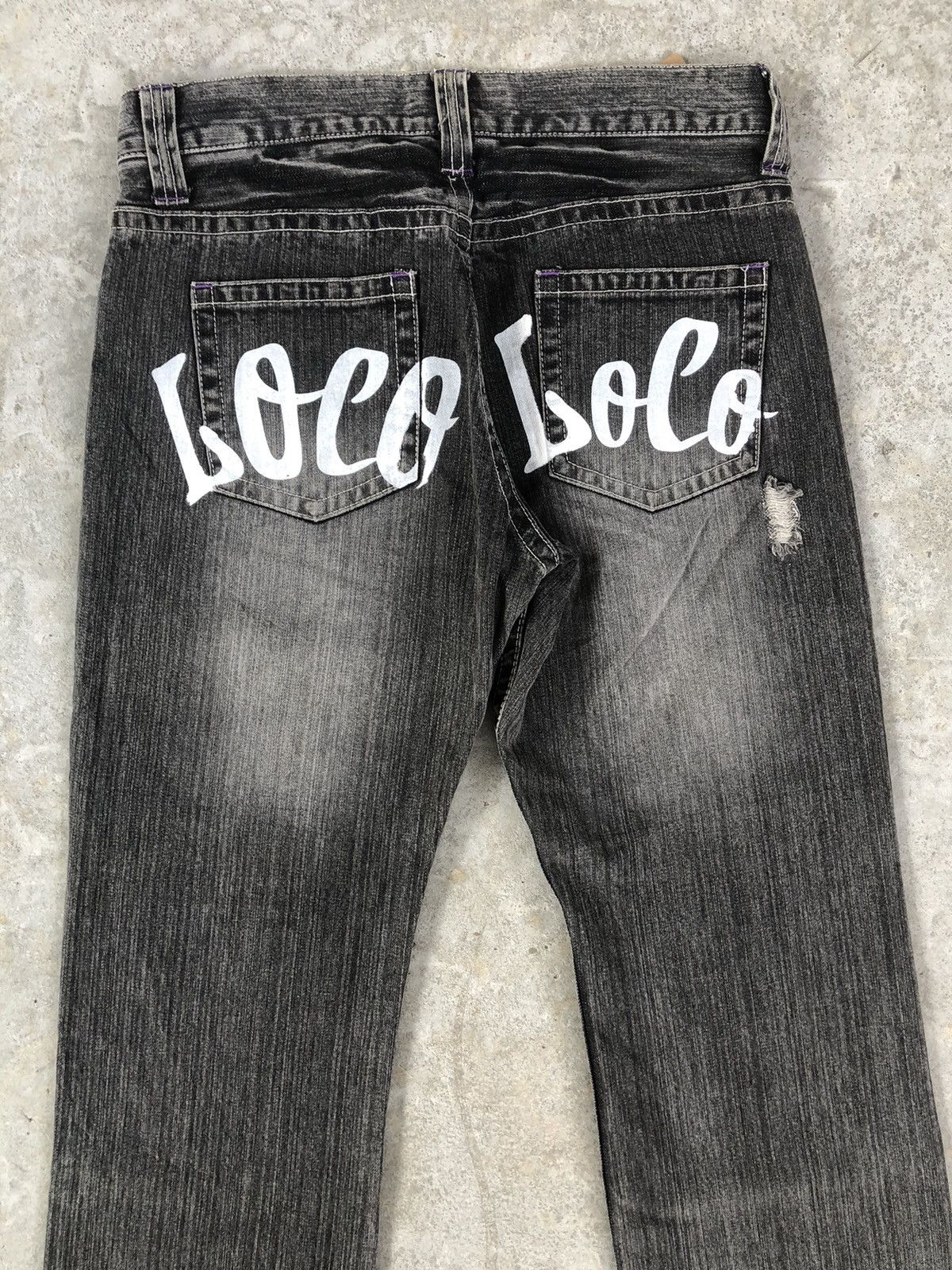 Japanese Brand Japanese Daily Topics Spellout Distressed Jeans Straight Cut Size US 32 / EU 48 - 8 Thumbnail