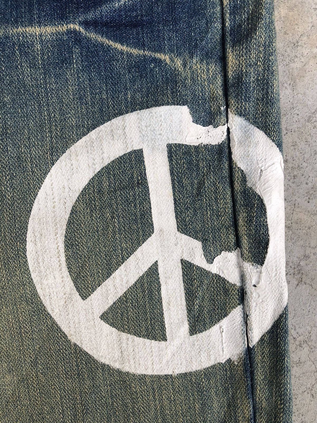 Japanese Brand Japanese Loma Mud Wash Distressed Jeans Spellout Punk Style Size US 32 / EU 48 - 16 Thumbnail