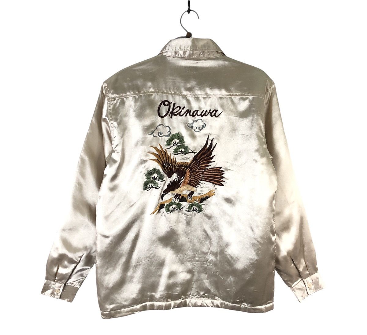 Rare! 50s Style Okinawa Sukajan Souvenir Satin Jacket