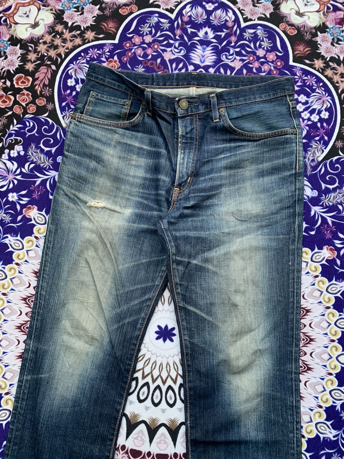 Edwin Edwin 503 Faded & Distresed Denim Size US 36 / EU 52 - 2 Thumbnail