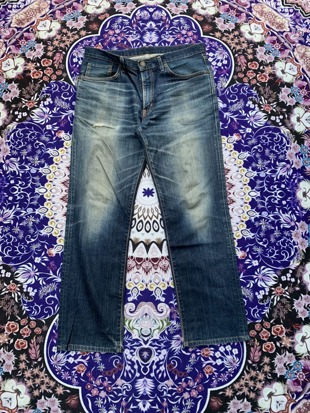 Edwin Edwin 503 Faded & Distresed Denim Size US 36 / EU 52 - 1 Thumbnail
