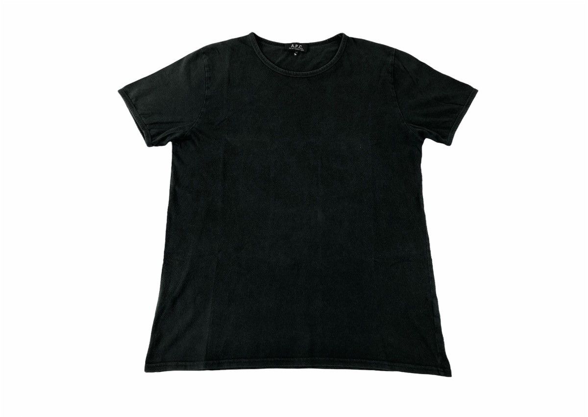 A.P.C. × Vintage A.P.C Rue De Fleur Paris Simple Crewneck Plain T-shirt Tee Size US M / EU 48-50 / 2 - 1 Thumbnail