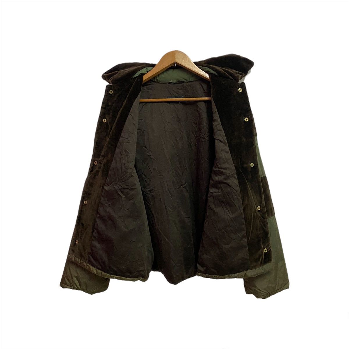 Japanese Brand ACRONIMO VELVET CROSS EDGE PUFFER BUTTON JACKET Size US L / EU 52-54 / 3 - 4 Thumbnail