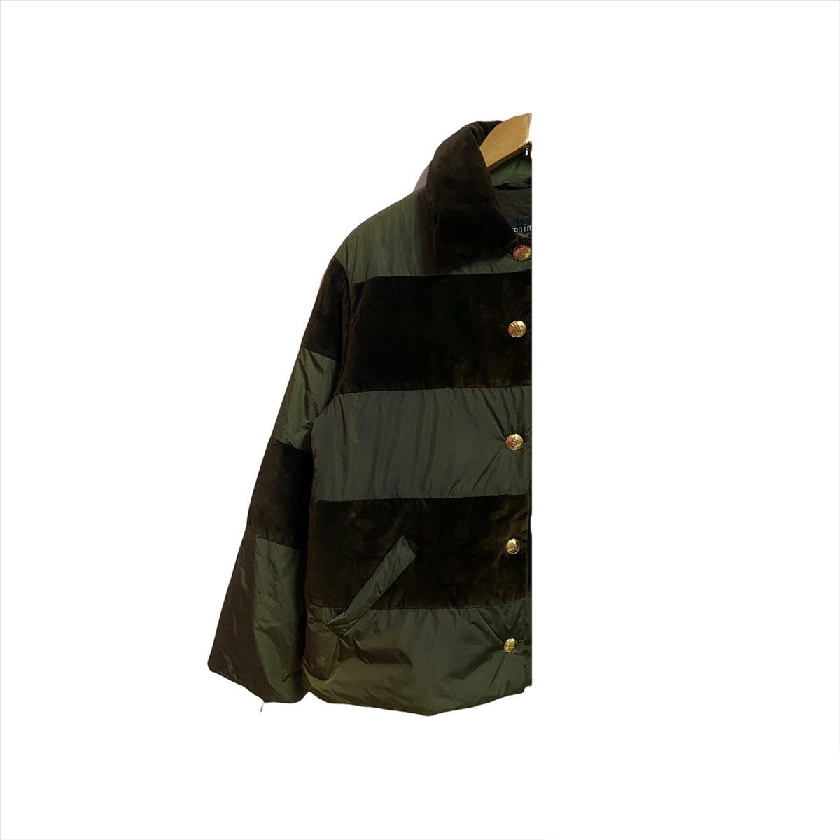 Japanese Brand ACRONIMO VELVET CROSS EDGE PUFFER BUTTON JACKET Size US L / EU 52-54 / 3 - 6 Thumbnail