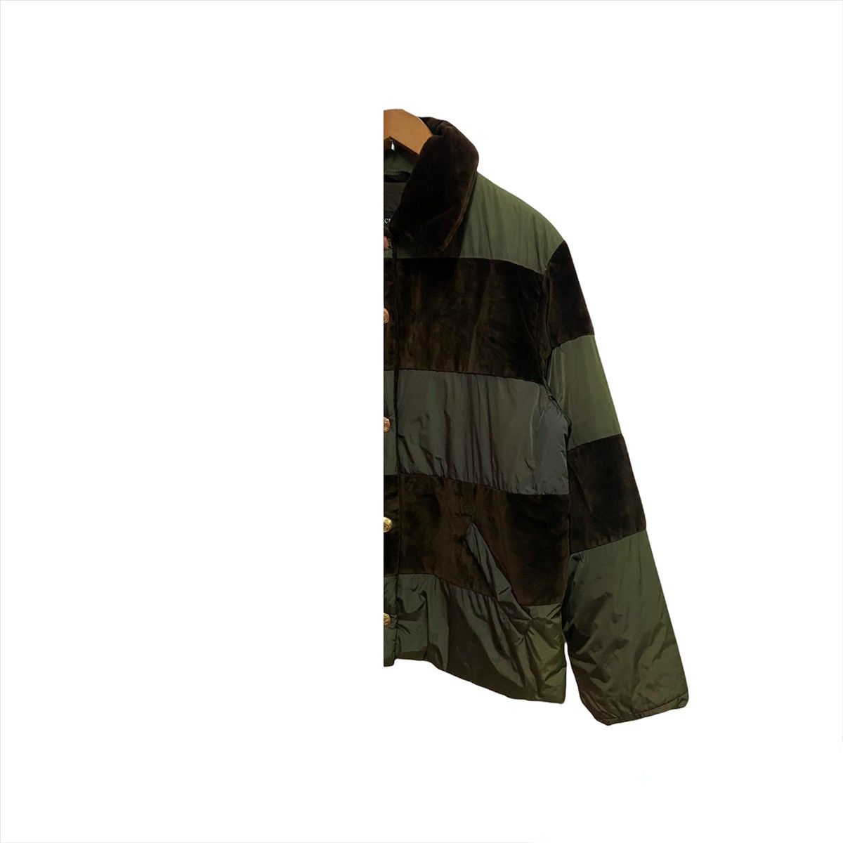 Japanese Brand ACRONIMO VELVET CROSS EDGE PUFFER BUTTON JACKET Size US L / EU 52-54 / 3 - 7 Thumbnail