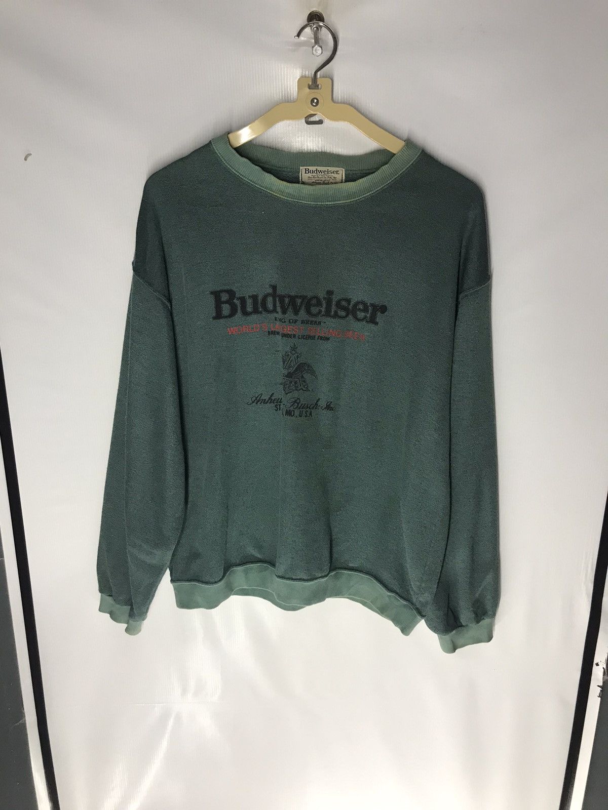 Budweiser × Vintage Vintage Budweiser distressed sweatshirt Size US M / EU 48-50 / 2 - 8 Thumbnail