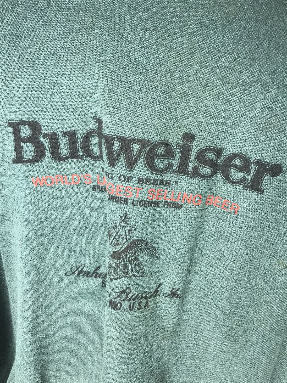 Budweiser × Vintage Vintage Budweiser distressed sweatshirt Size US M / EU 48-50 / 2 - 3 Thumbnail
